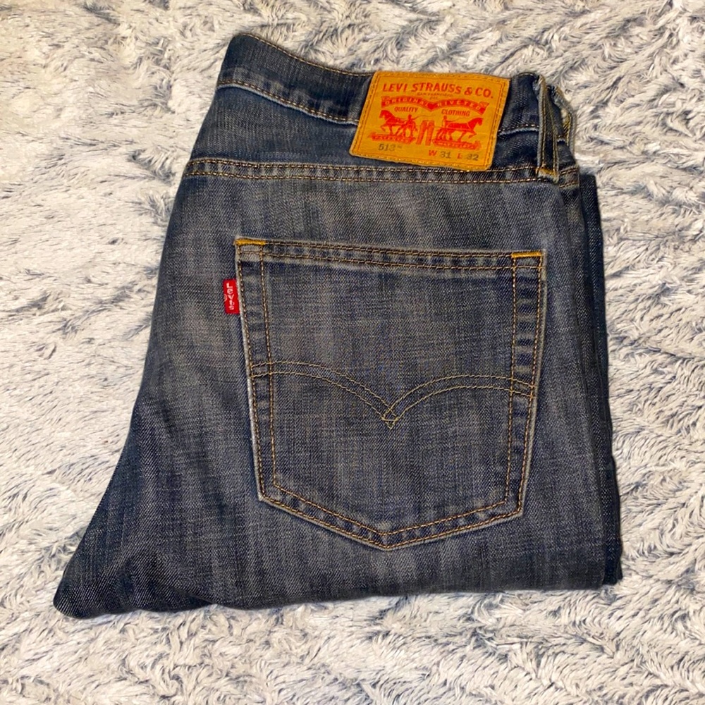 Levi's Slim Straight Jeans - Dark Blue